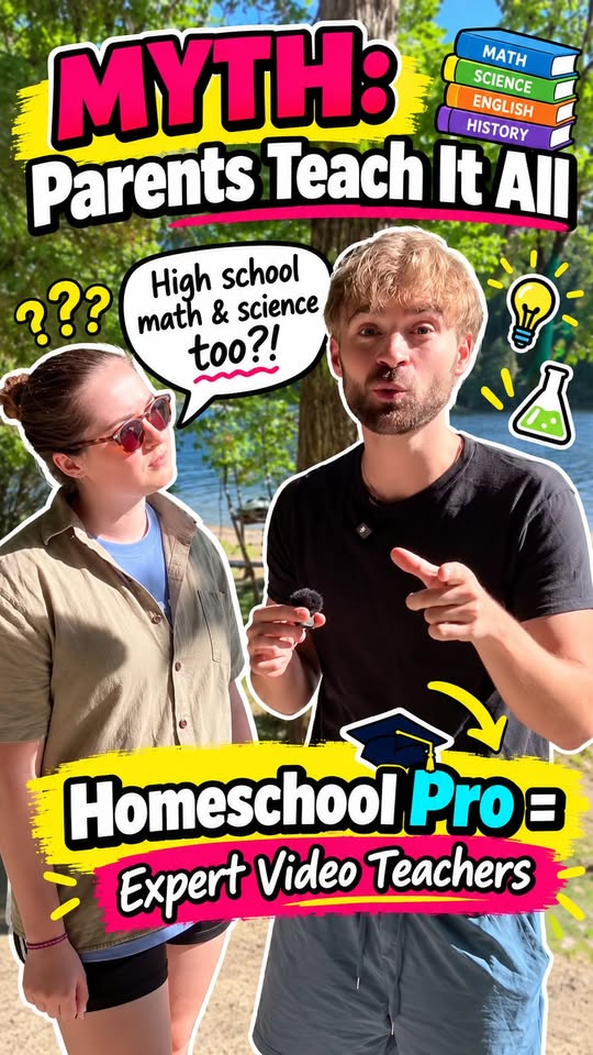 Homeschool Pro Facebook ad: Think you have to teach every subject yourself…