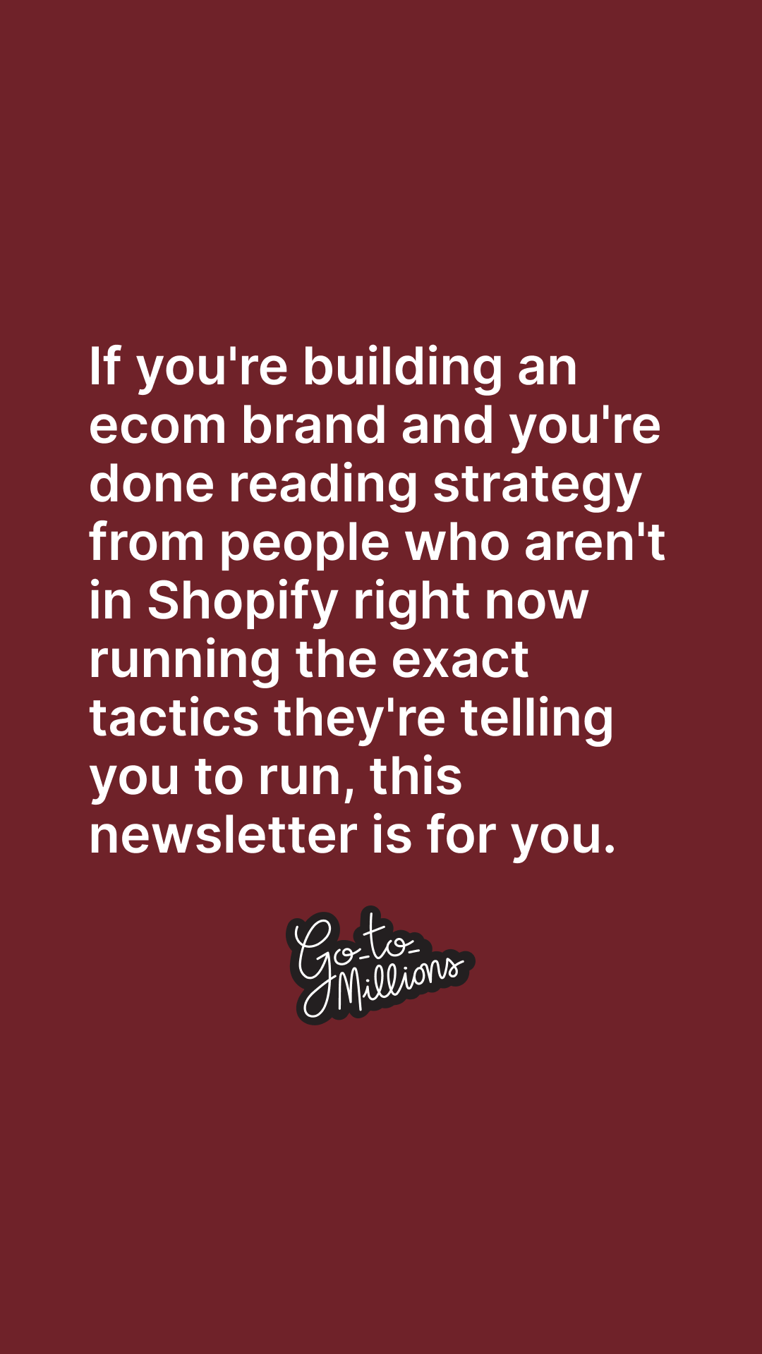 Go-to-Millions Facebook ad from May 13, 2026