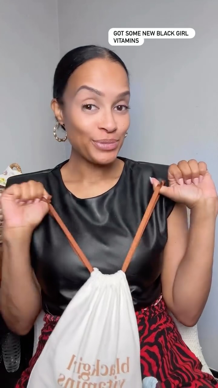 Black Girl Vitamins Facebook ad: A quick little @blackgirlvitamins haul with the oldies…