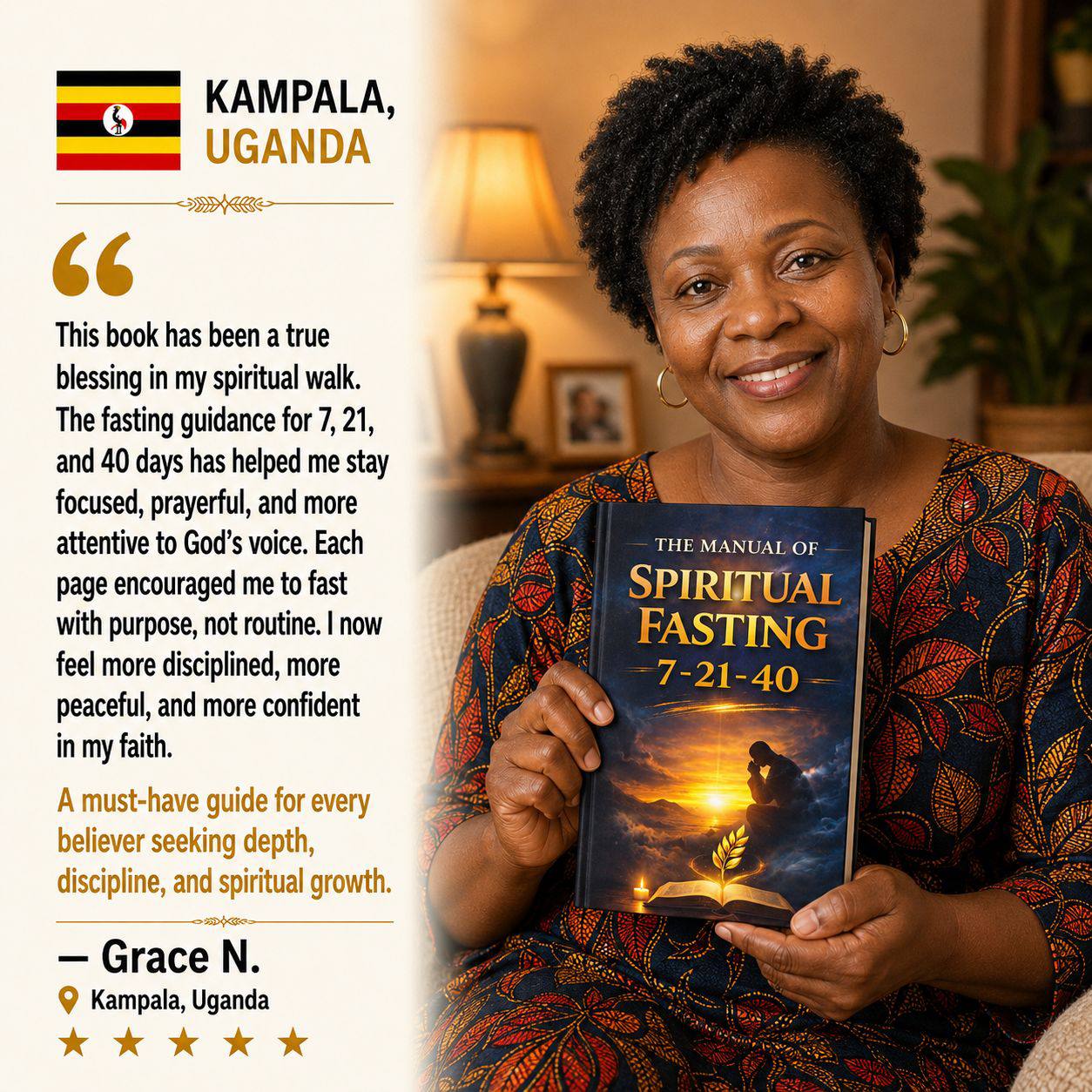 Edufy Facebook ad: THE MANUAL OF SPIRITUAL FASTING 7 - 21 - 40