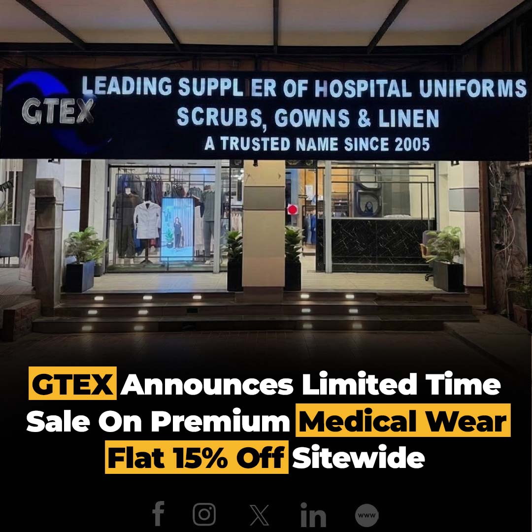 GTEX Global Facebook ad: Flat 15% Off On Premium Medical Wear