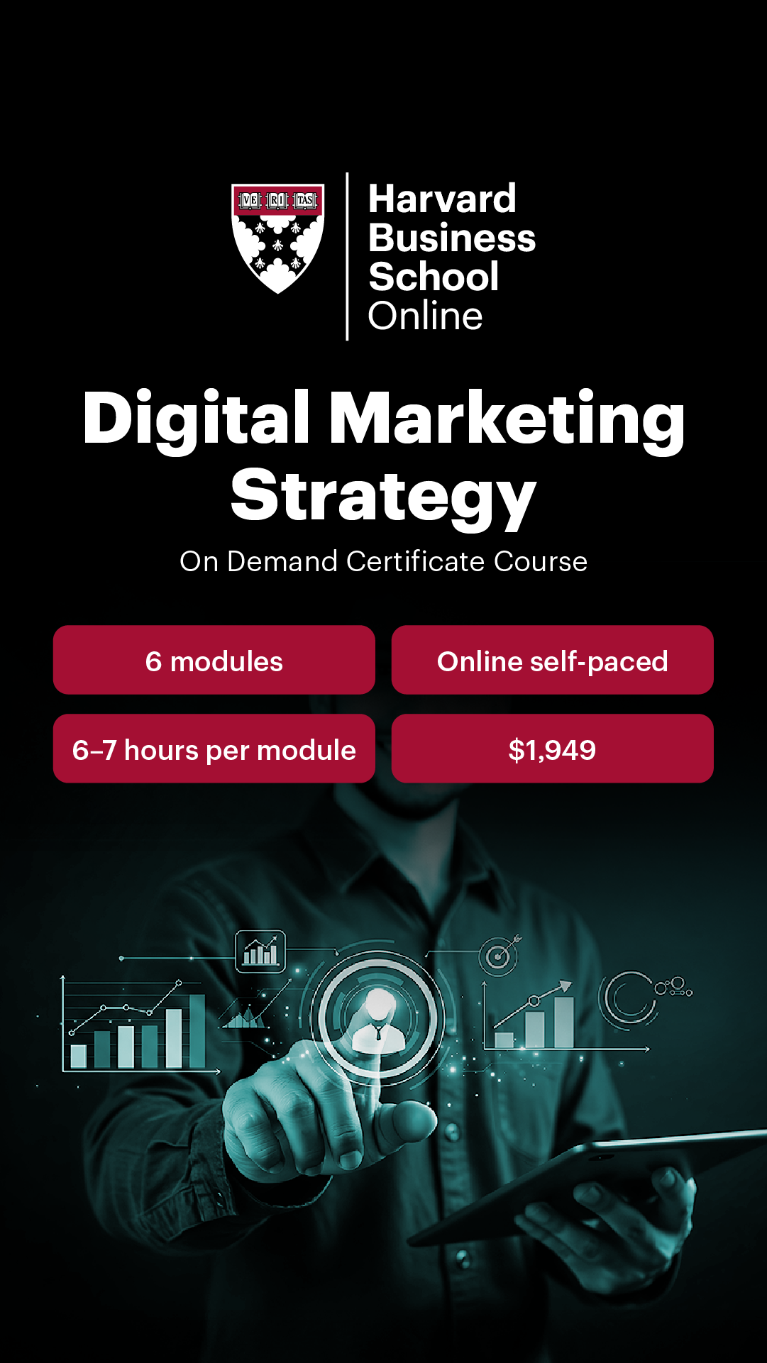 Harvard Business School Online Facebook ad