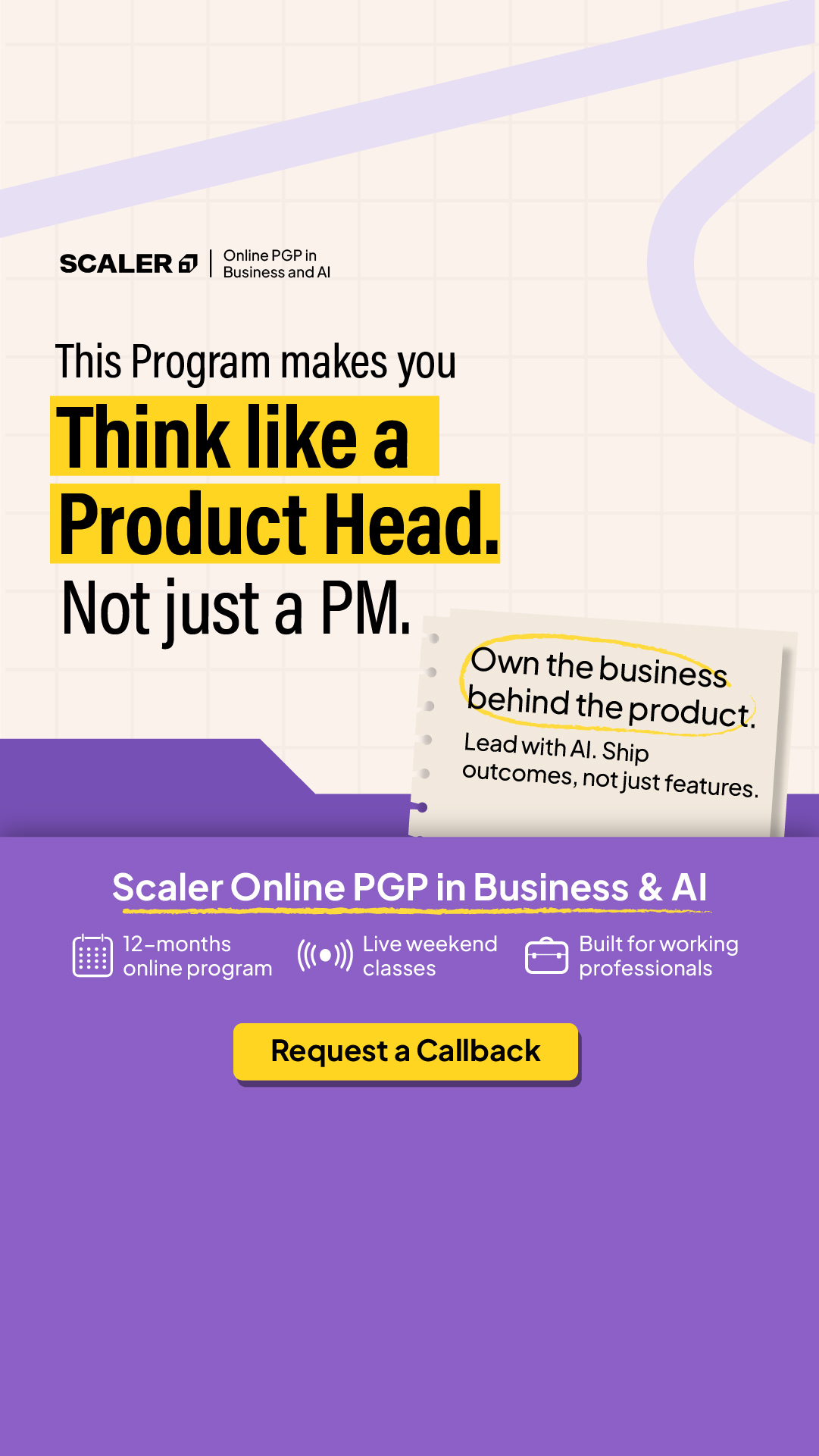 SCALER Facebook ad