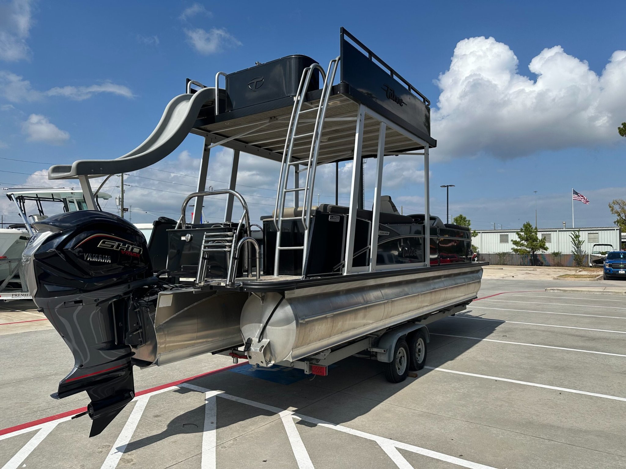 Wayne Wooden Facebook ad: 2023 Party On The Water! Upperdeck! Non-Current 2023 Model…
