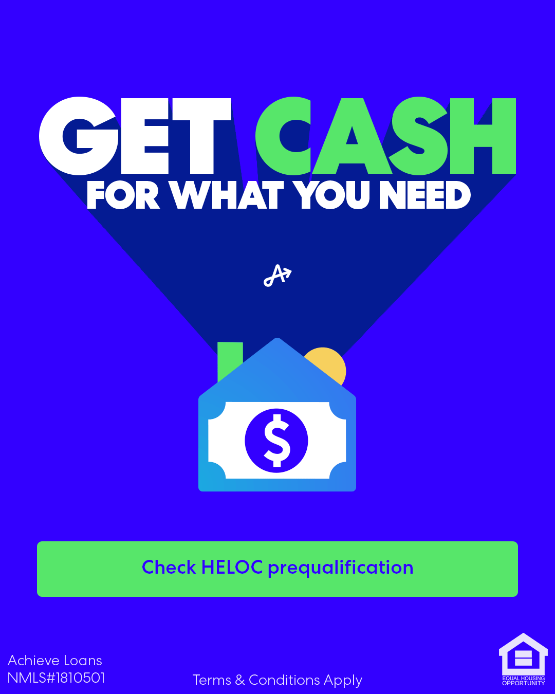 Achieve Loans Facebook ad