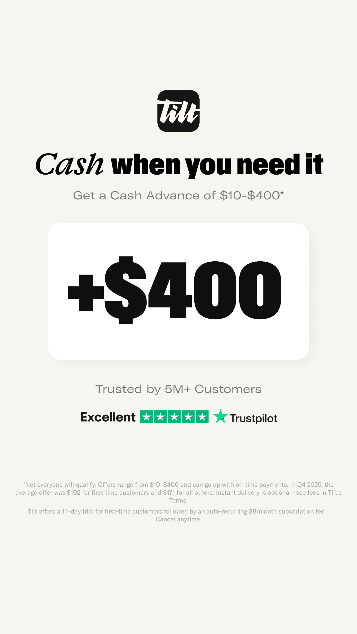 Tilt HQ Facebook ad
