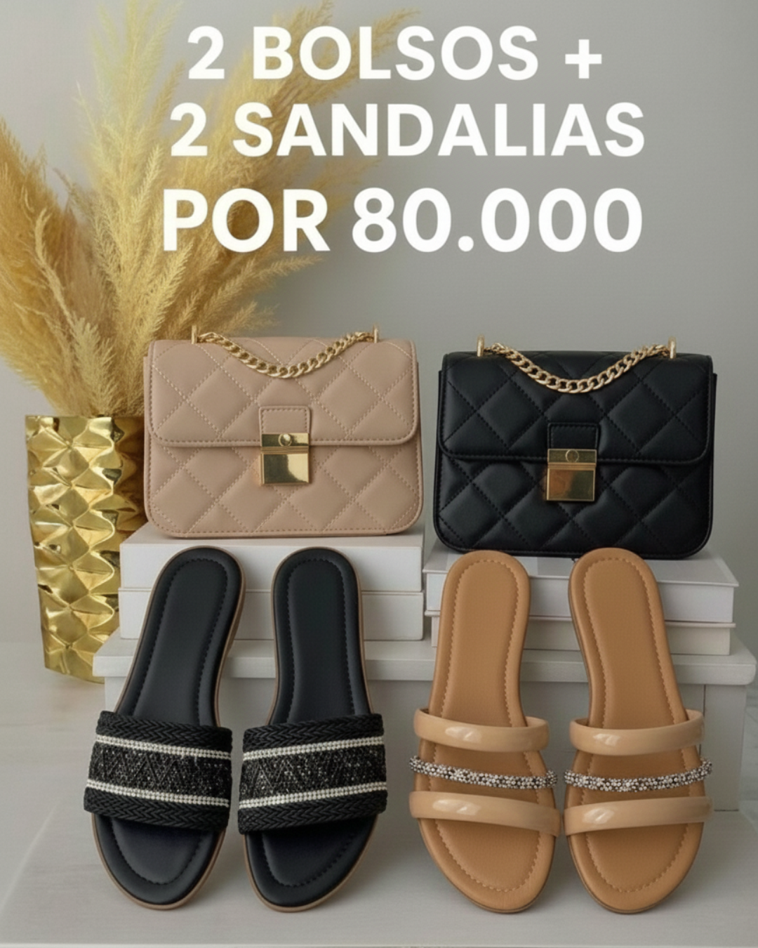 Lola bolsos y calzado Facebook ad: Pago en casa