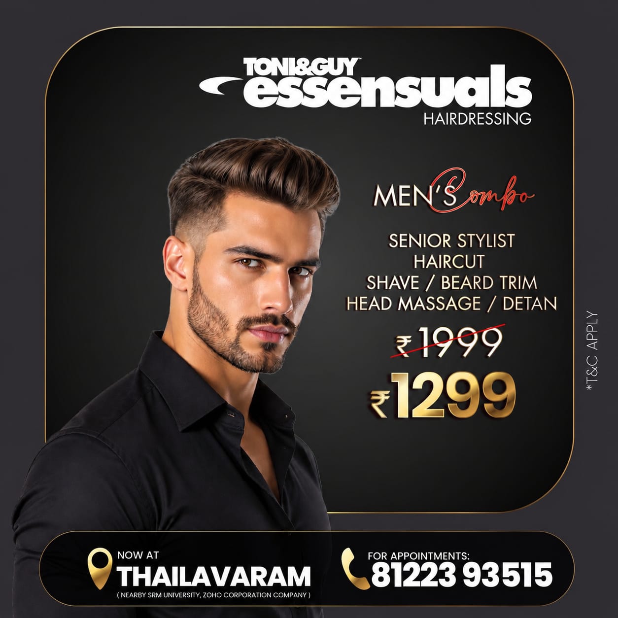 Essensuals by toni&Guy Hairdressing, Thailavaram Facebook ad