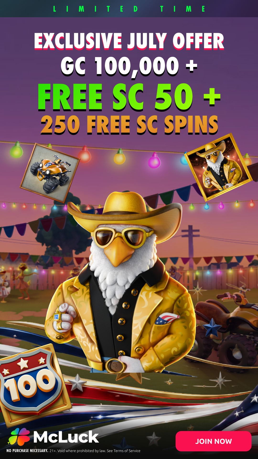 McLuck.com Facebook ad