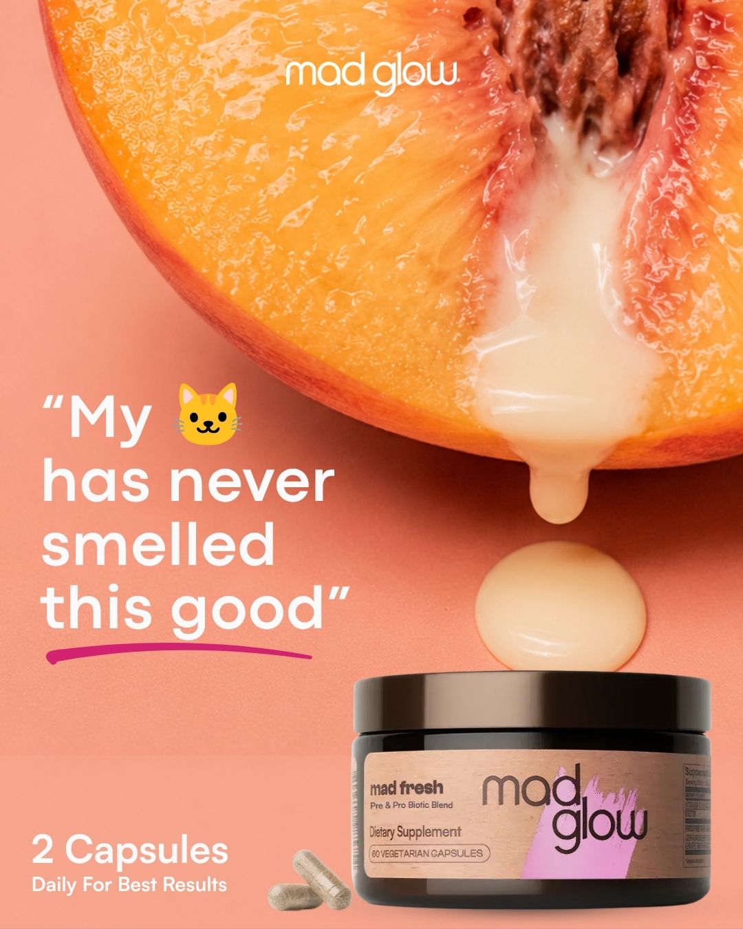 Mad Glow Facebook ad