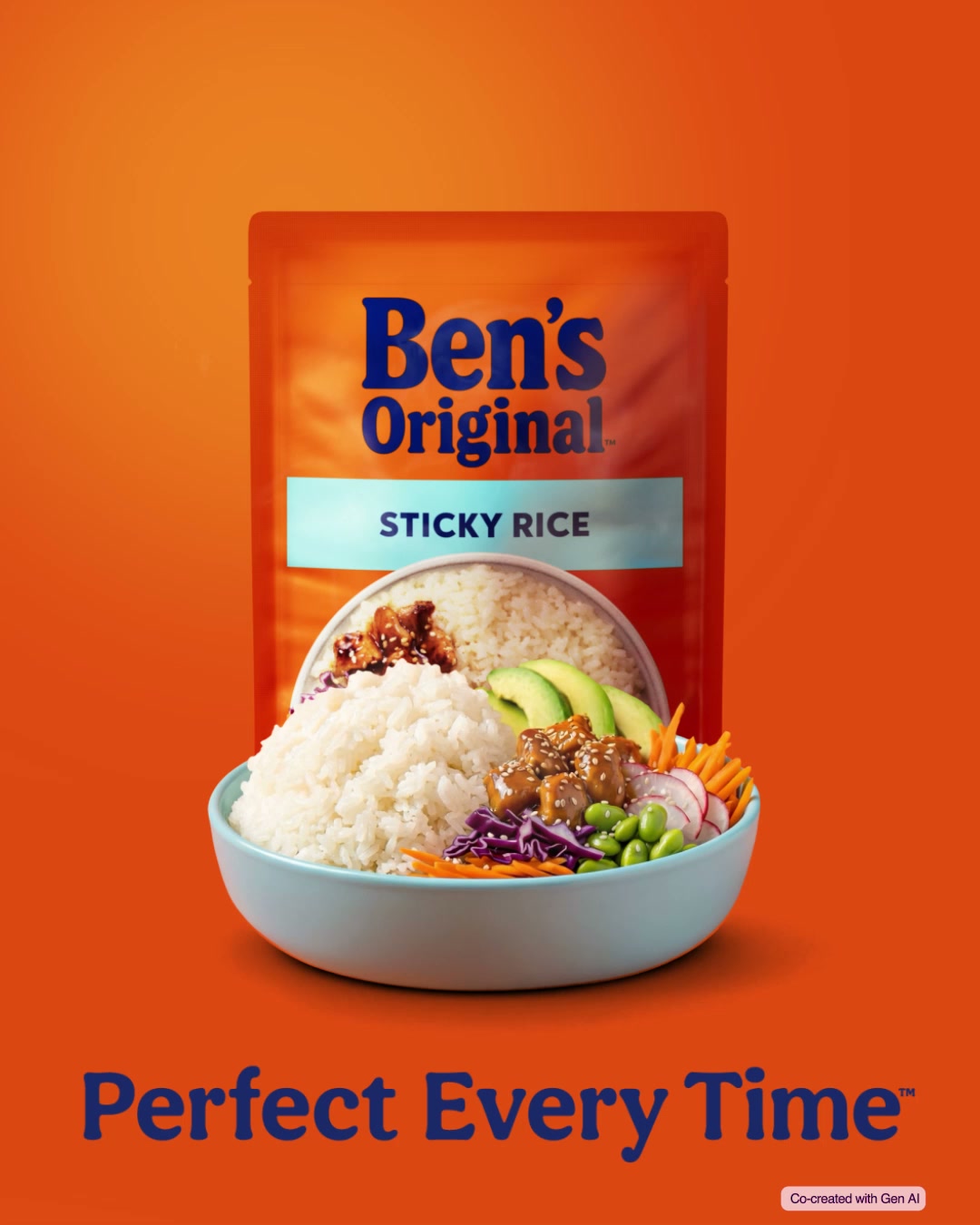 Ben's Original Facebook ad: Easy Homemade Poke Rice