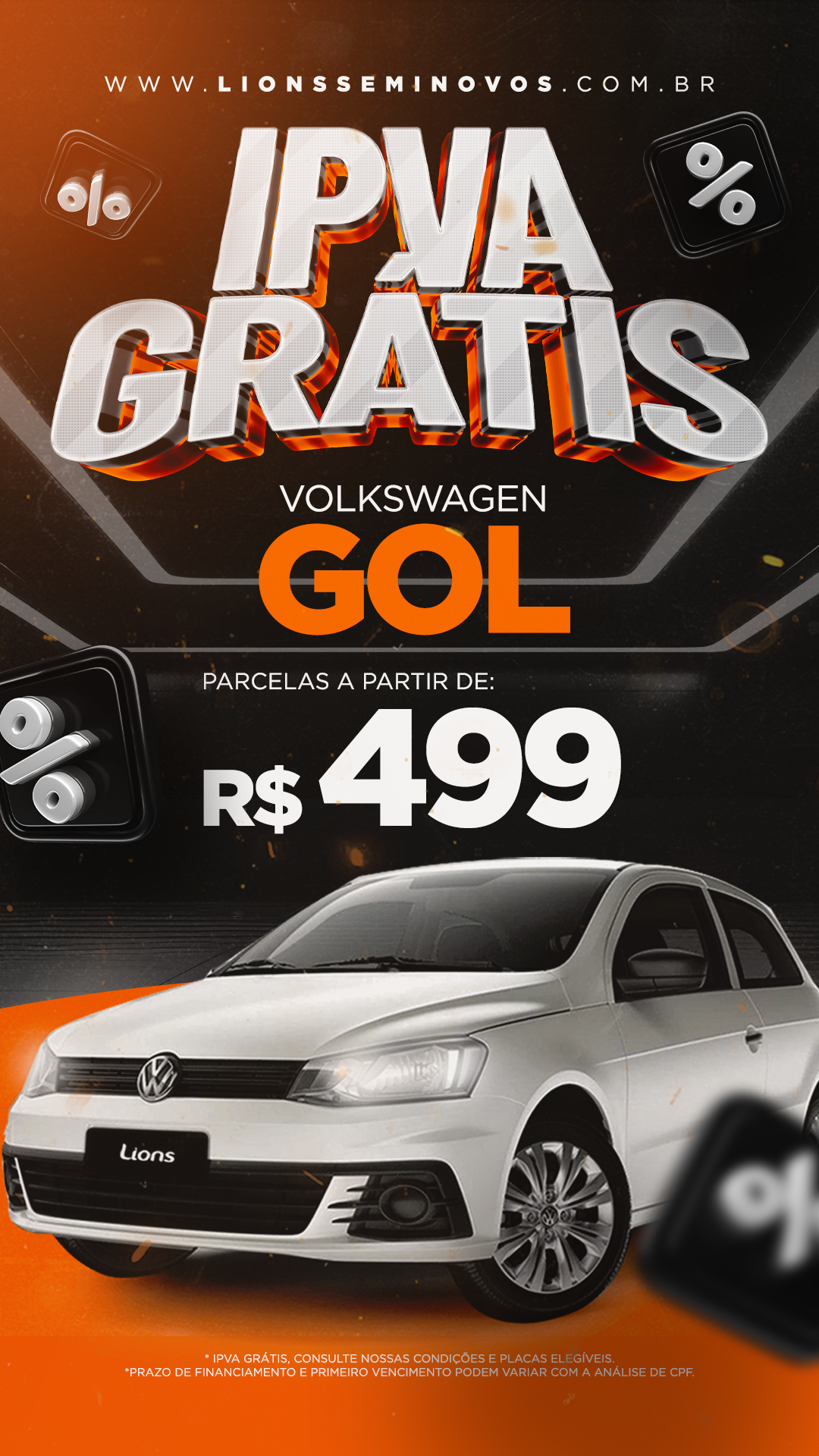 Lions Seminovos Facebook ad