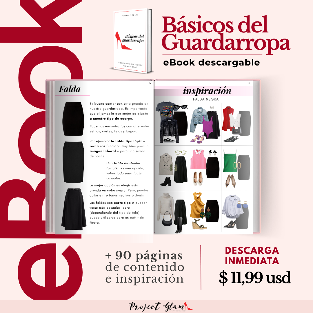 Project Glam Facebook ad: eBook: Básicos del guardarropa