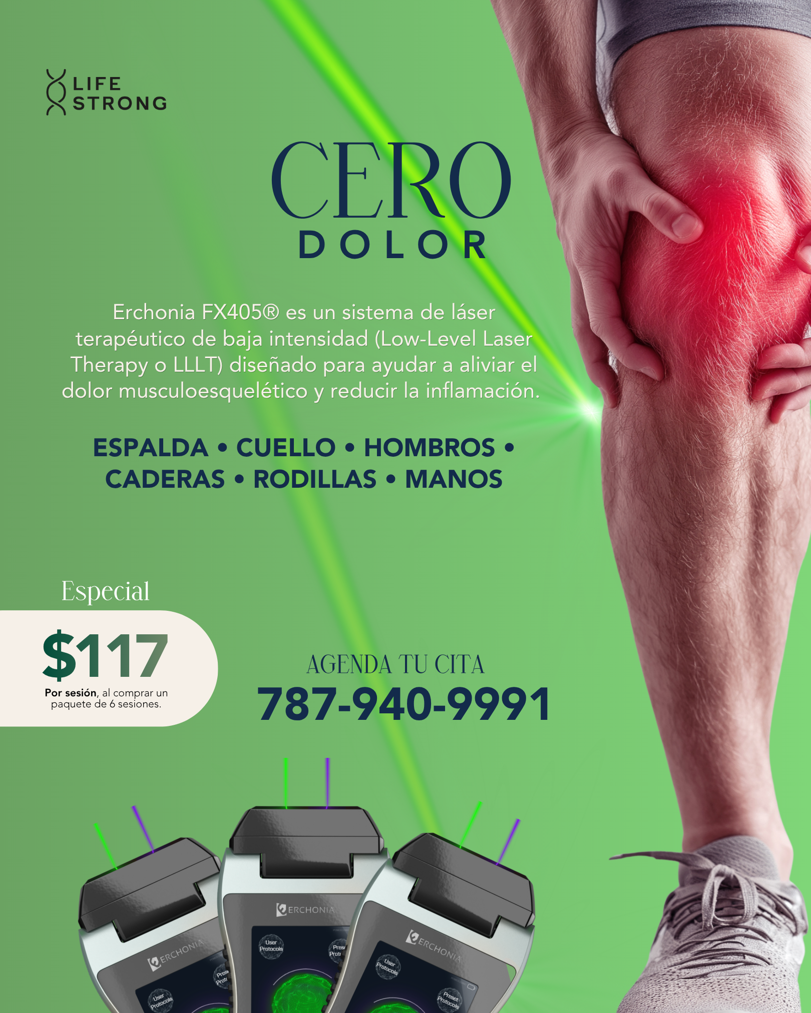 LifeStrong PR Facebook ad: Agenda su cita hoy mismo