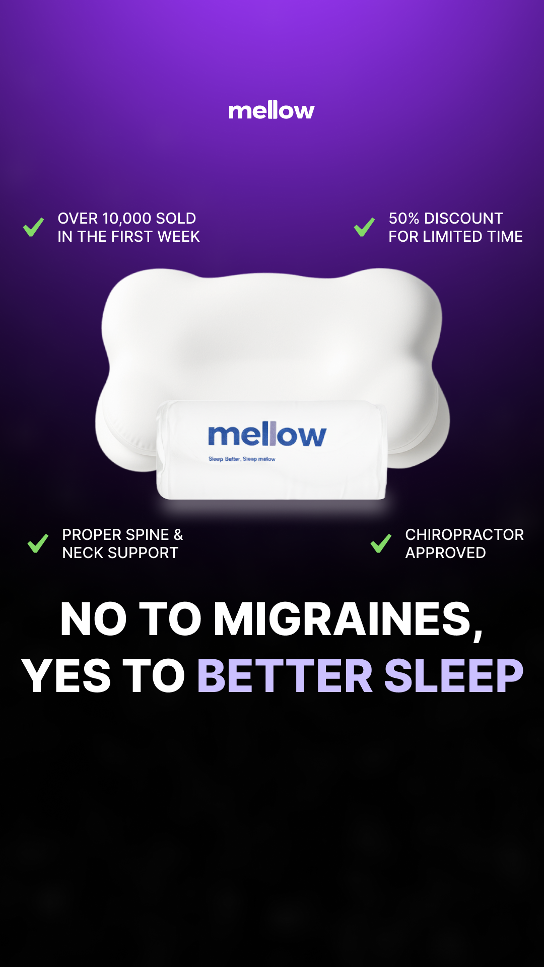 Mellow Sleep Facebook ad