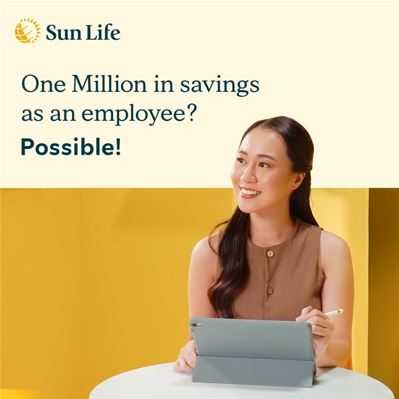 Sun Life Philippines Facebook ad: Achieve your first million!