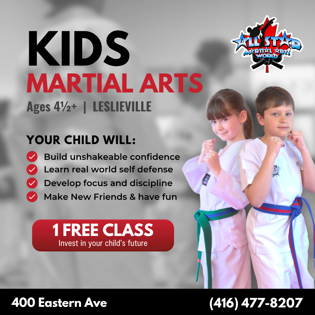 All Star Martial Arts Leslieville Facebook ad