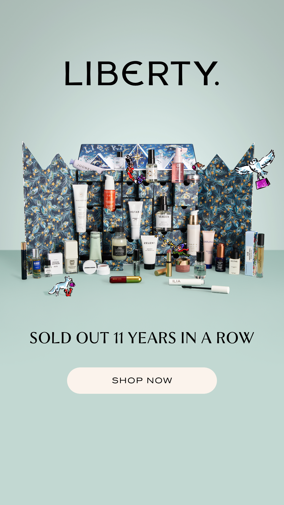 Liberty London Facebook ad: The Liberty Beauty Advent Calendar 2026