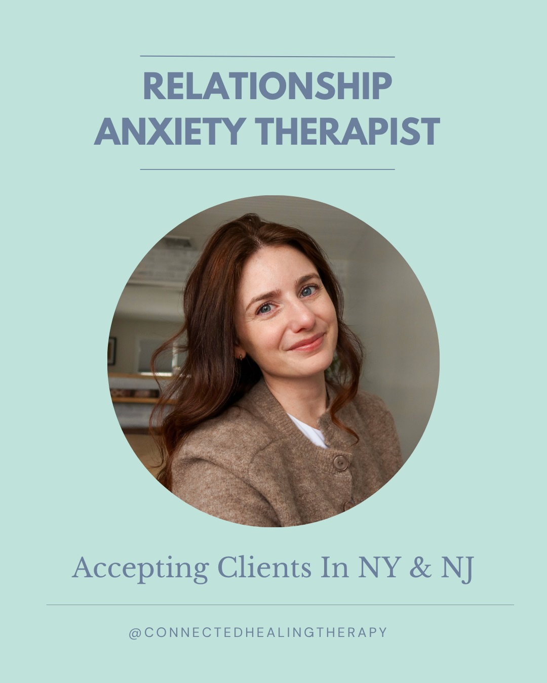 Connected Healing Therapy Facebook ad: Relationship anxiety doesn’t have to run your life
