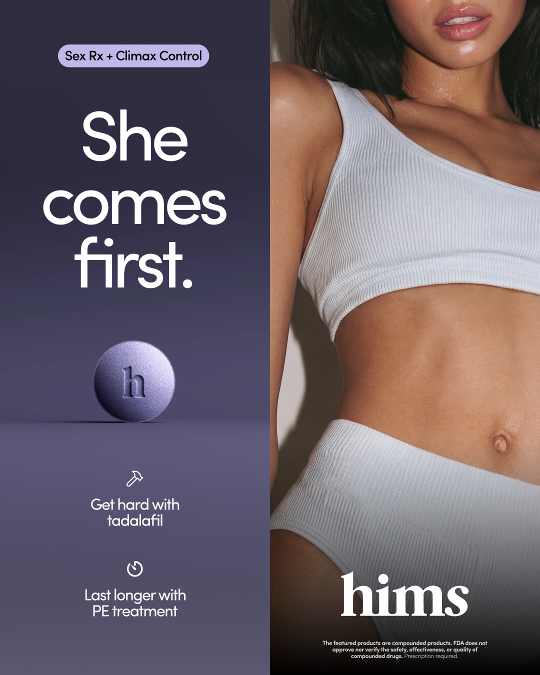 hims Facebook ad: Get Started Today