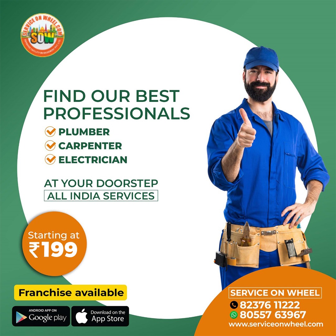 Service On Wheel Facebook ad: All Home & Office Services at Your Doorstep!