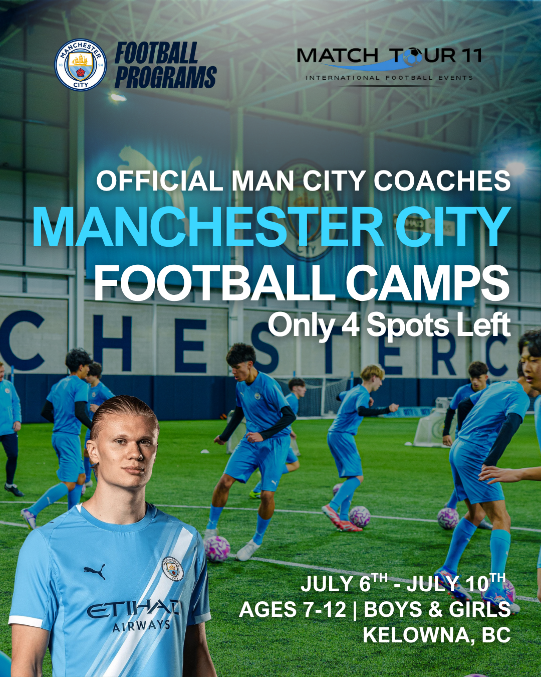 Match Tour 11 Facebook ad: Only 4 Spots Left in Kelowna