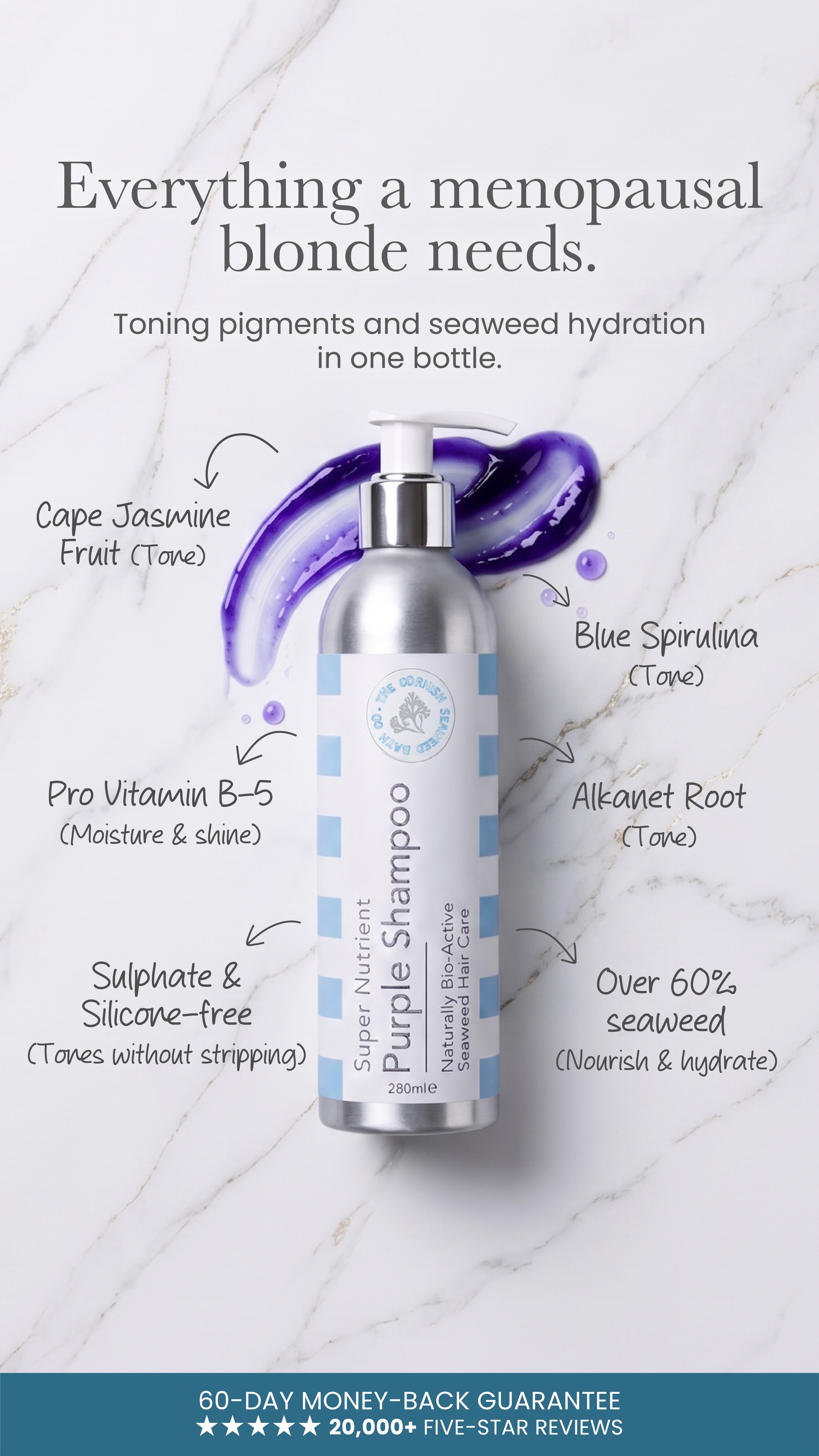The Cornish Seaweed Bath Company Facebook ad: Love Your Silver Again