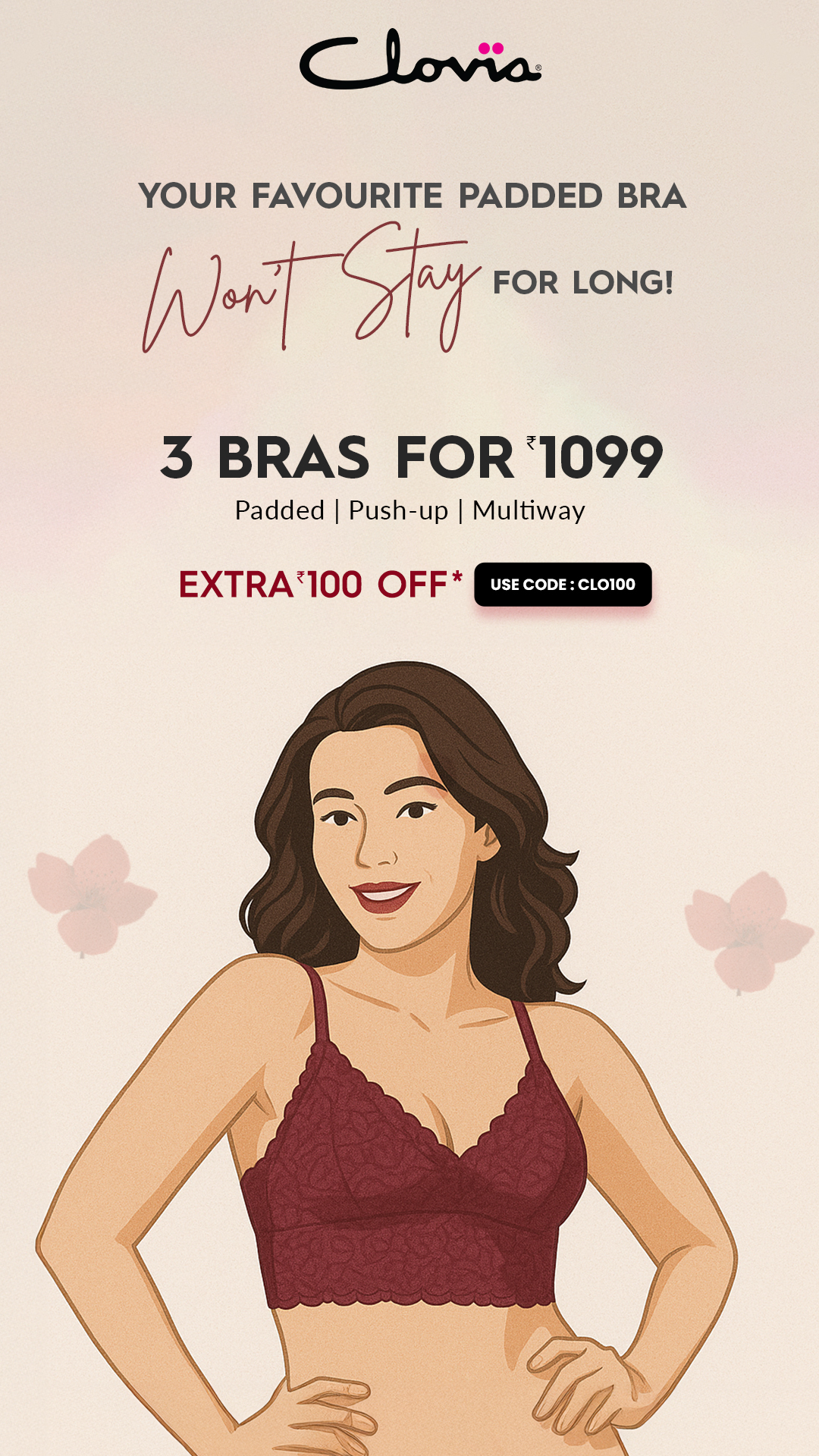 Clovia Facebook ad