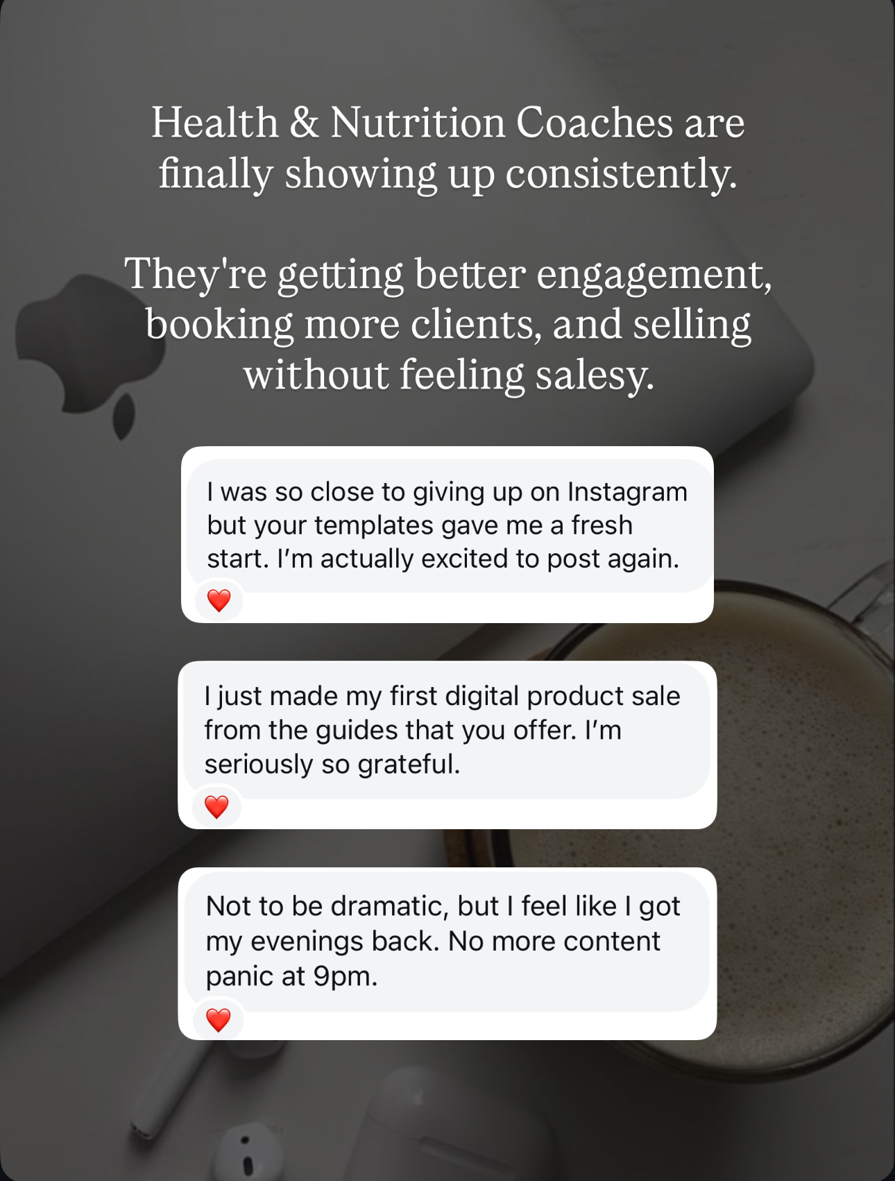Thrive Nutrition Studio Facebook ad: DFY Tools That Saves You Hours a Day & Sell for You