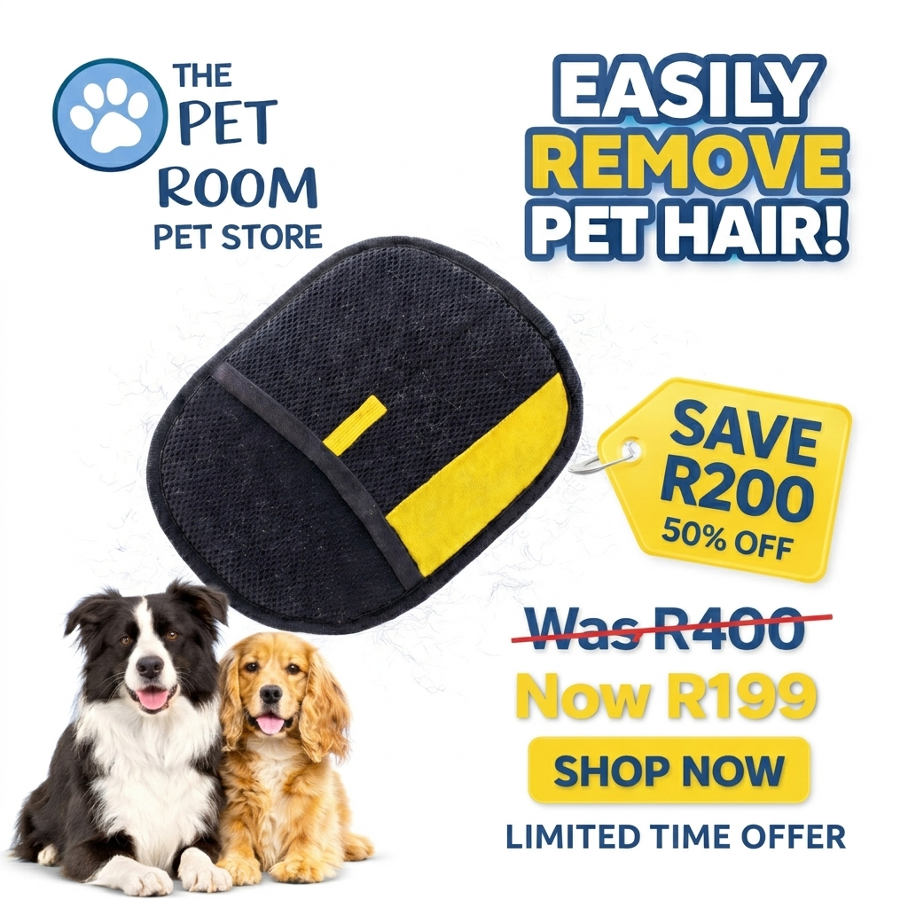 The pet room Facebook ad: Save R200 Today, 50% OFF