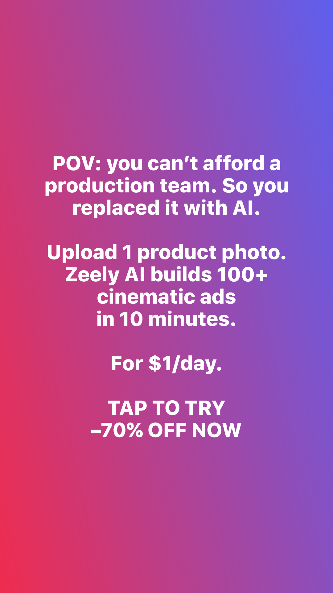 Zeely Facebook ad