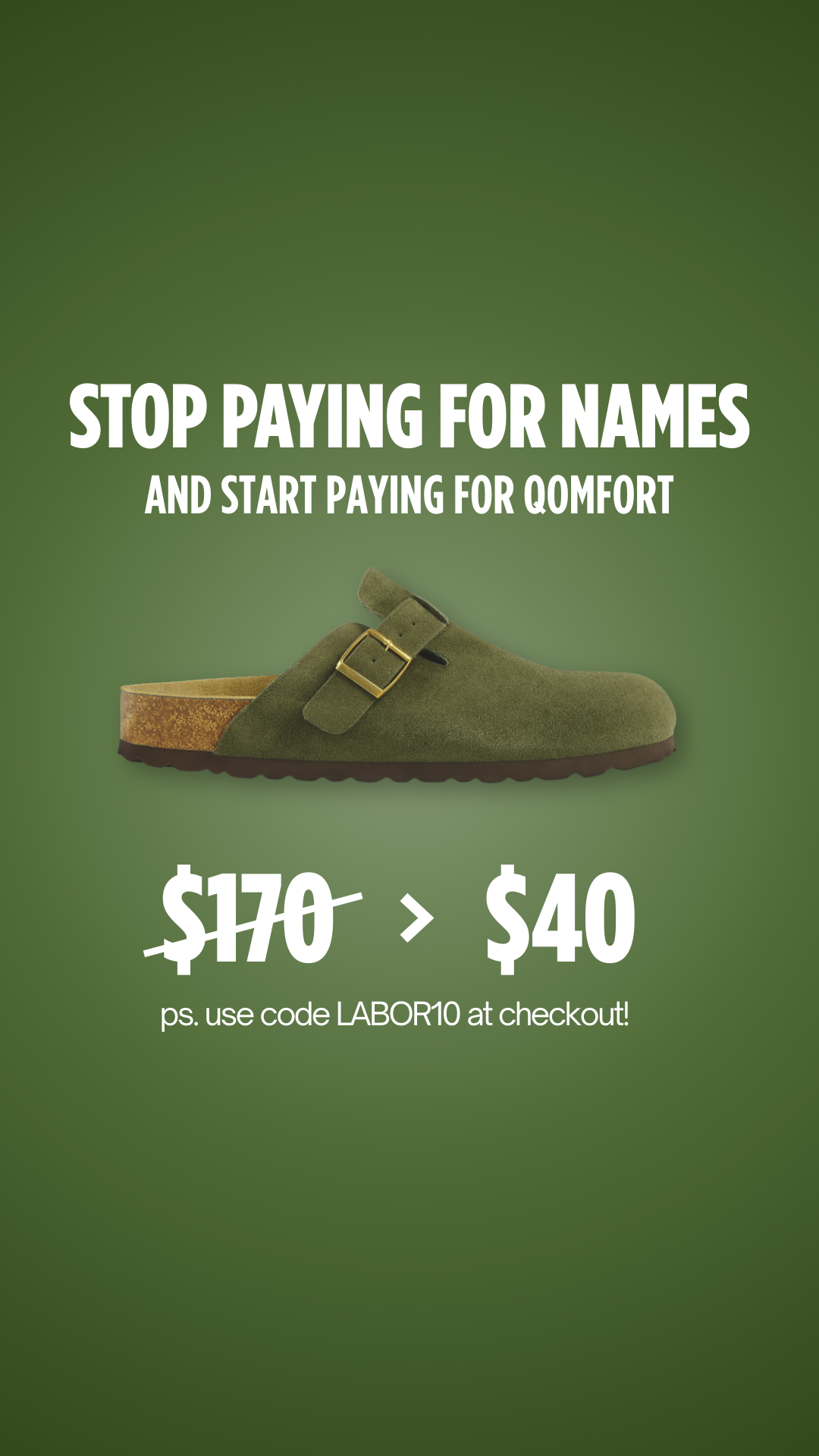 Qomfort Co. Facebook ad