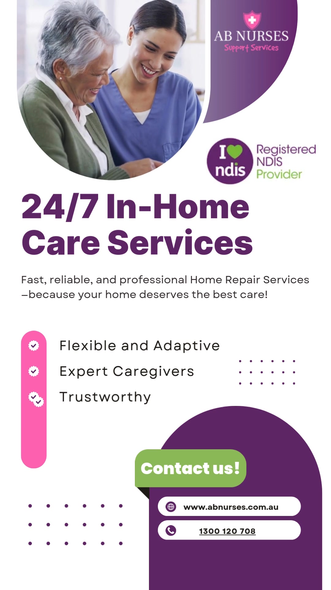AB Nurses Support Services Facebook ad