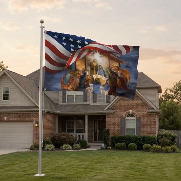 Flagwix.com Facebook ad: Faith & Country This Christmas