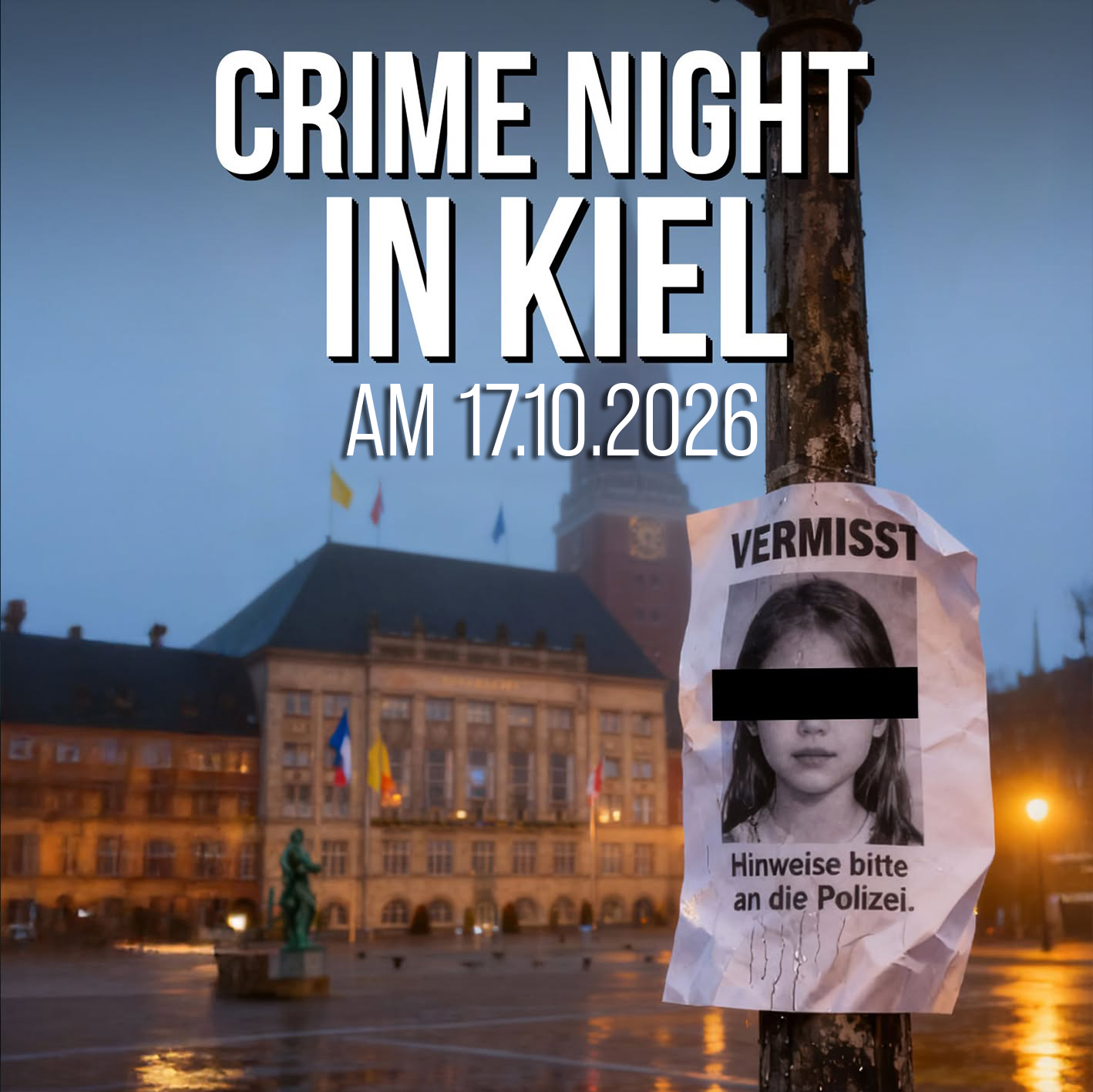 Dreamlight Events Facebook ad: True Crime Night in Kiel