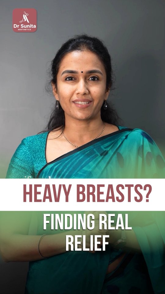 Dr. Sunita Aesthetics Facebook ad: Wondering if breast reduction surgery is safe, necessary…
