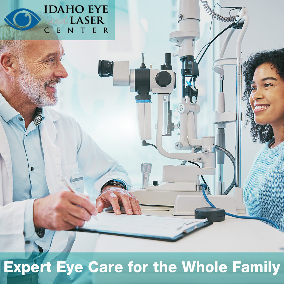 Idaho Eye and Laser Center Facebook ad: Comprehensive Ophthalmology Services