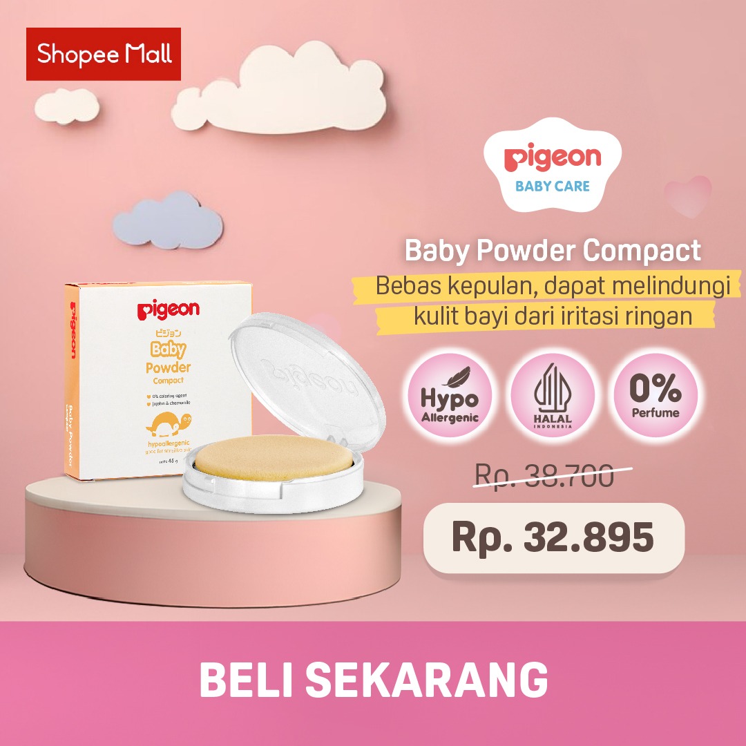 Pigeon Baby Indonesia Facebook ad: Bedak Bebas Kepulan Cuma 30 Ribuan!