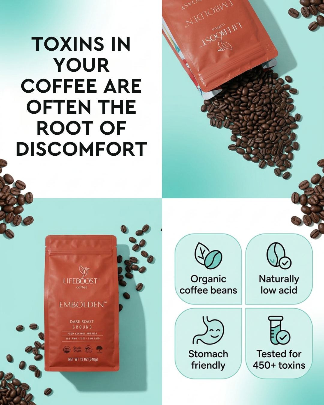 Lifeboost Coffee Facebook ad