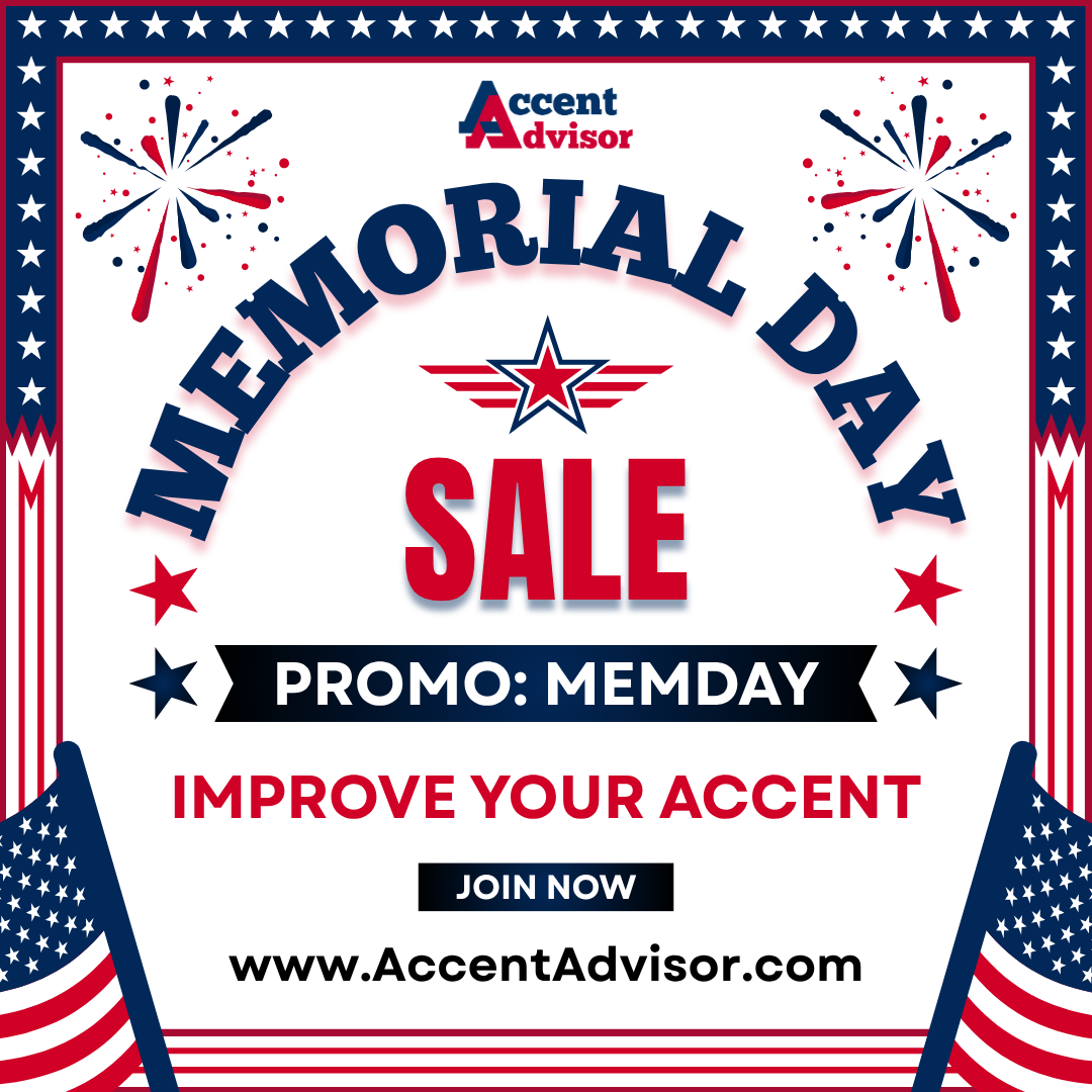 Accent Advisor - American Pronunciation Facebook ad