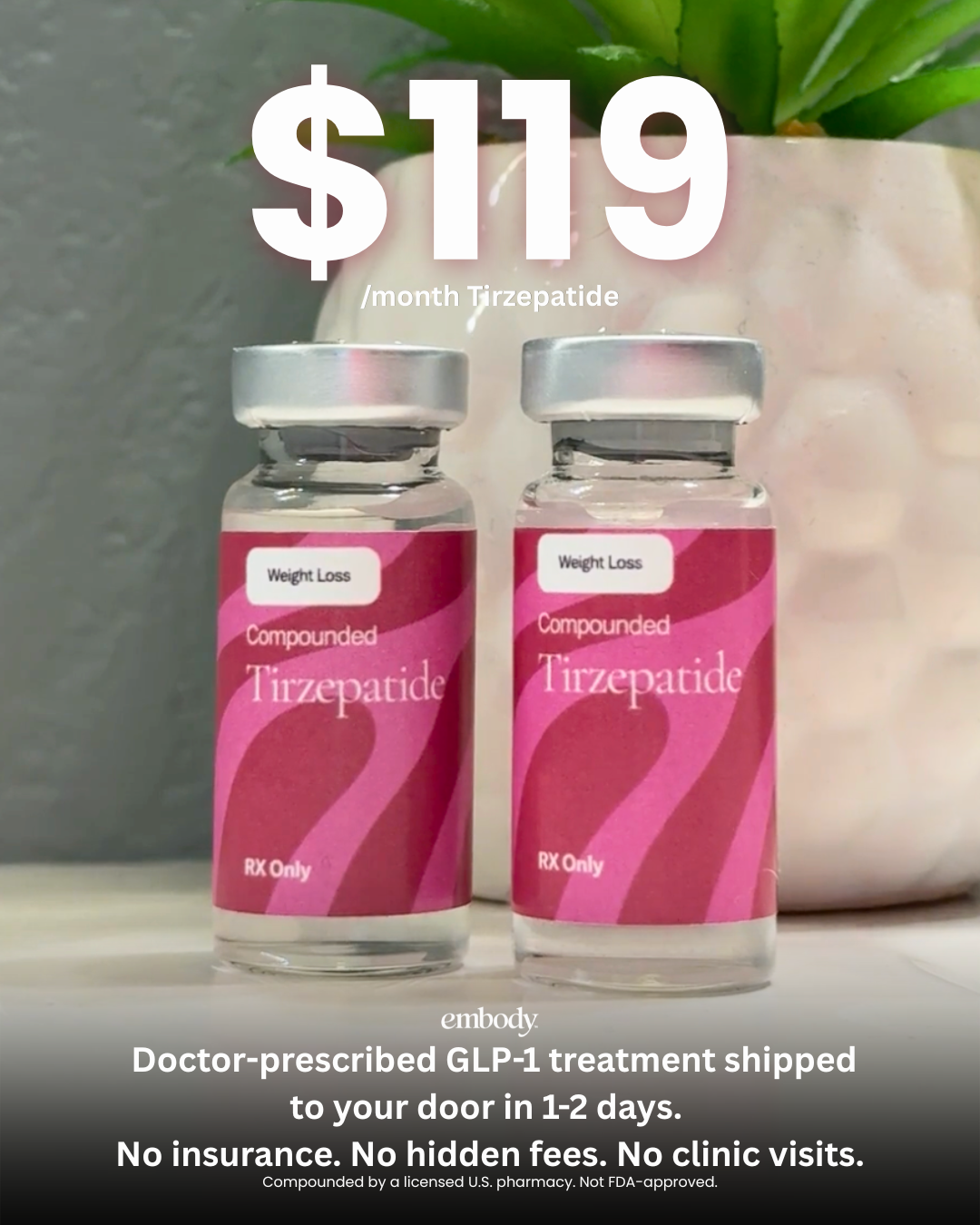 Join Embody Facebook ad: GLP-1 Meds that Fit Your Budget