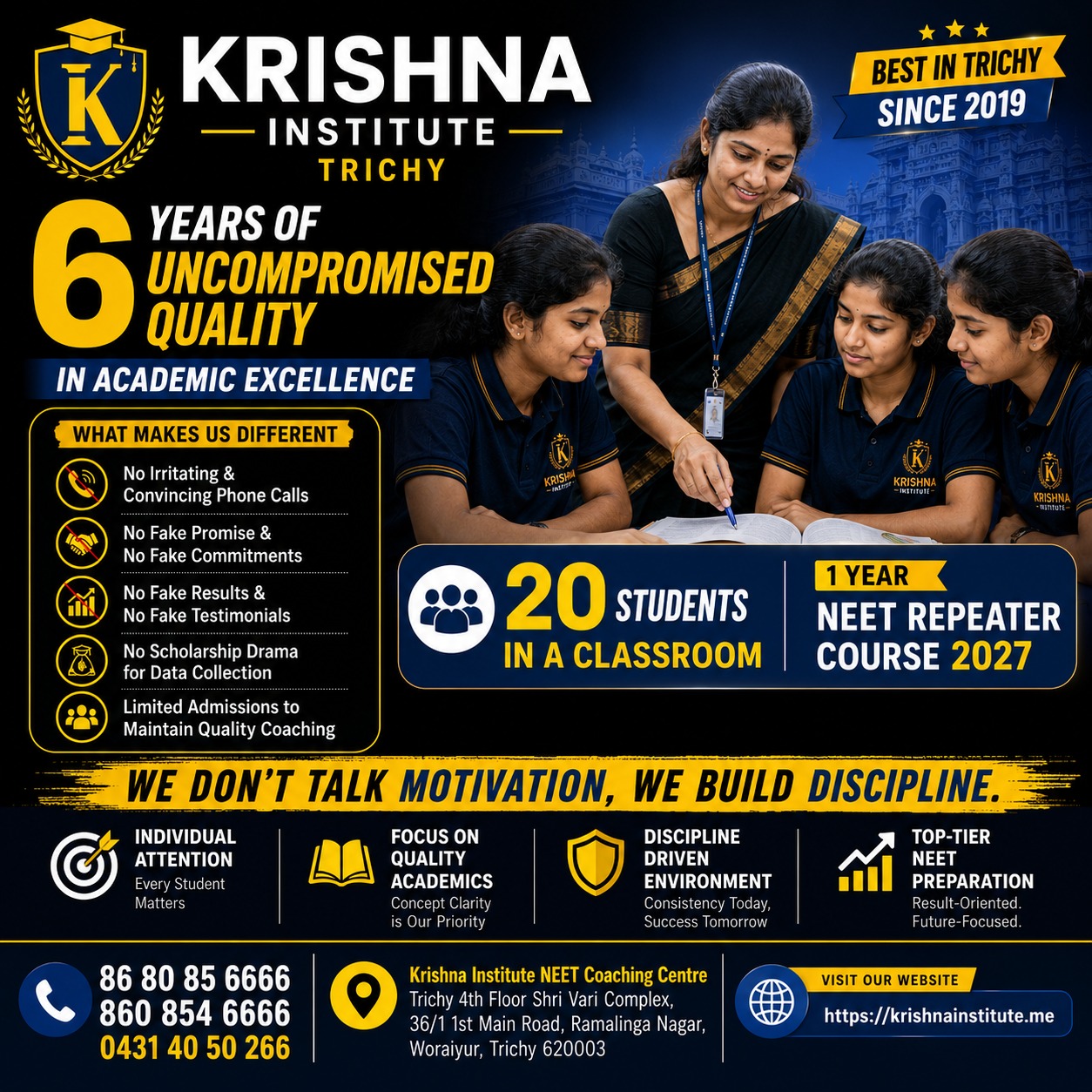Krishna institute NEET Coaching Centre Facebook ad