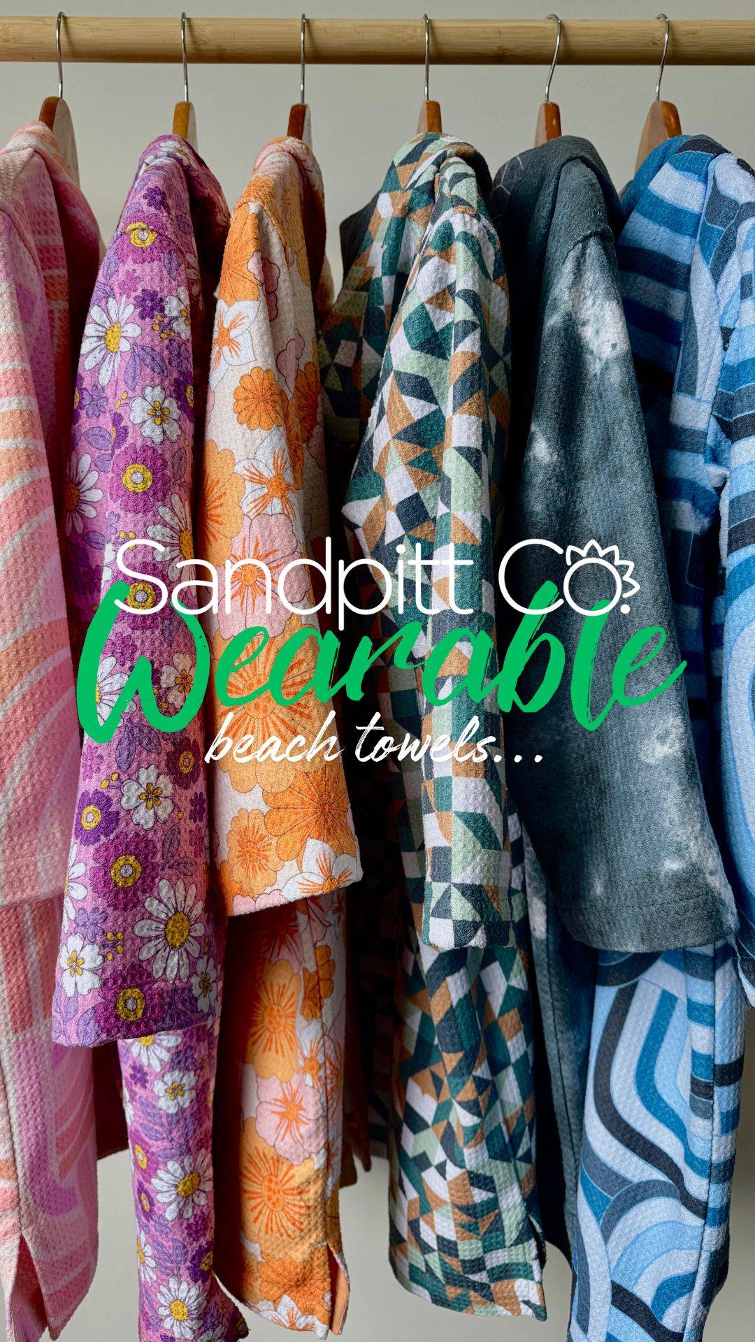 Sandpitt Co Facebook ad: Beach Ready with UPF50+ Towels