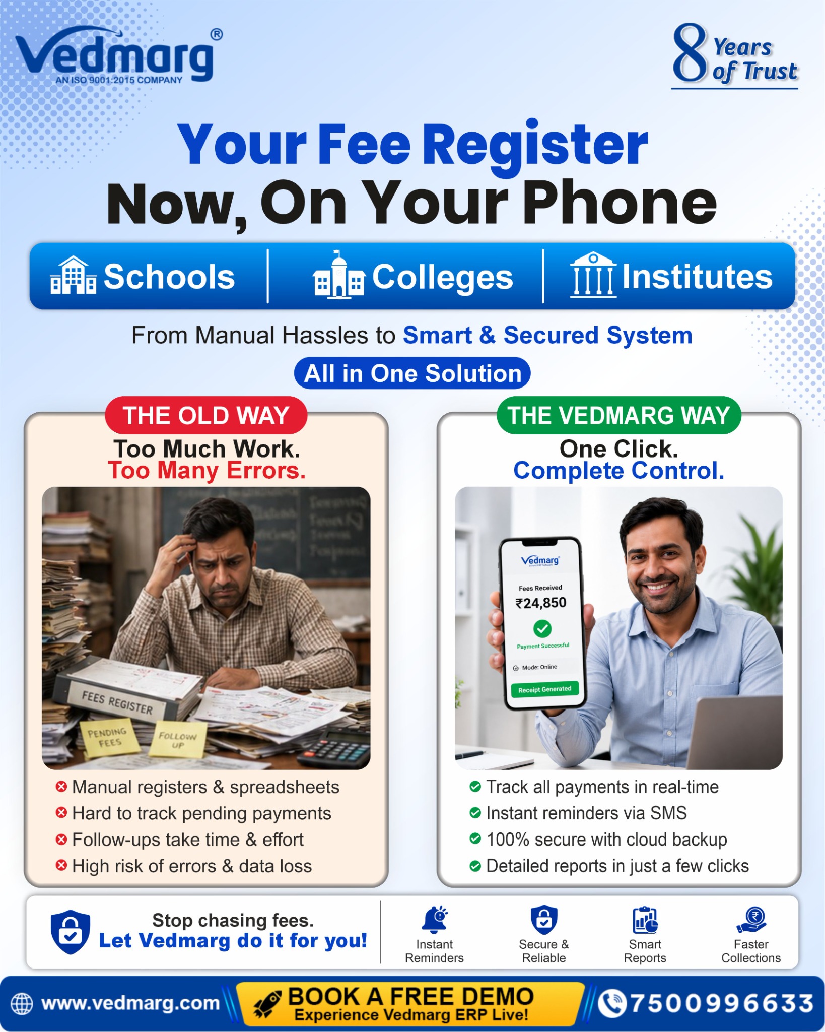 Vedmarg Educational ERP Facebook ad