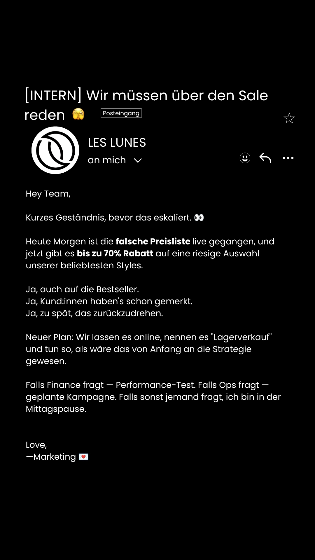 Les Lunes Facebook ad