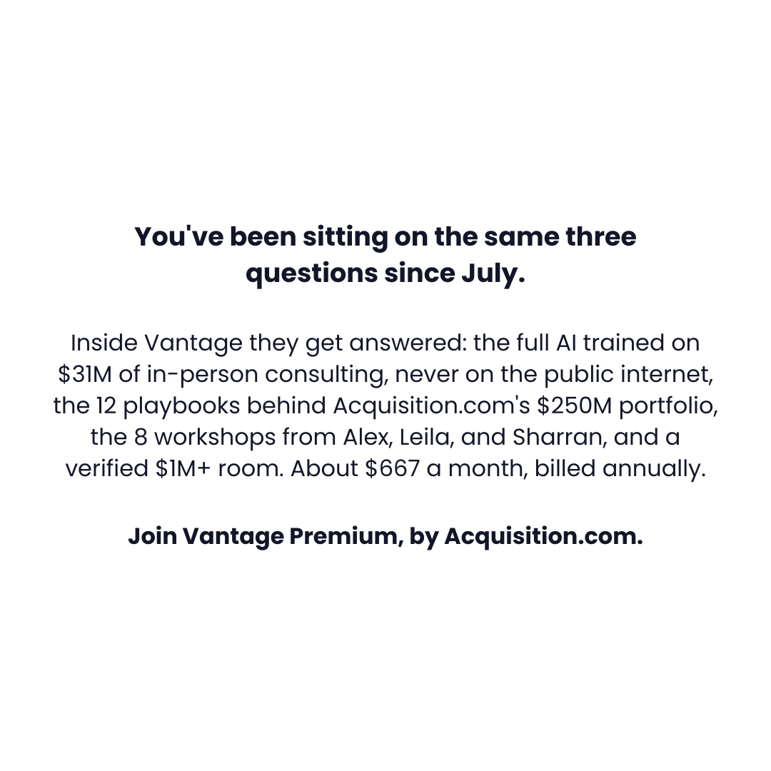 Alex Hormozi Facebook ad