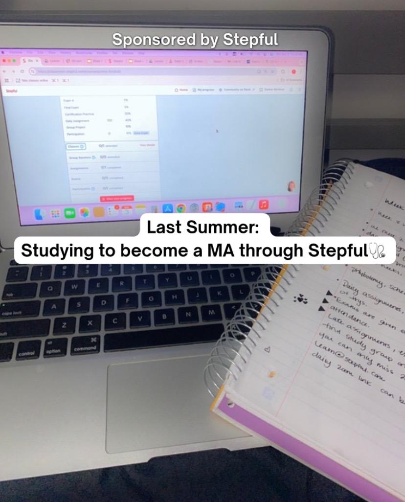Stepful Facebook ad: Become a Medical Assistant Around Your Life