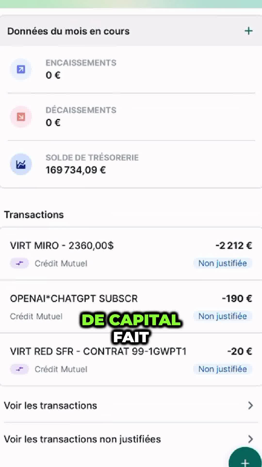 Pennylane - Comptabilité Facebook ad: Déposer mon capital pour 1€