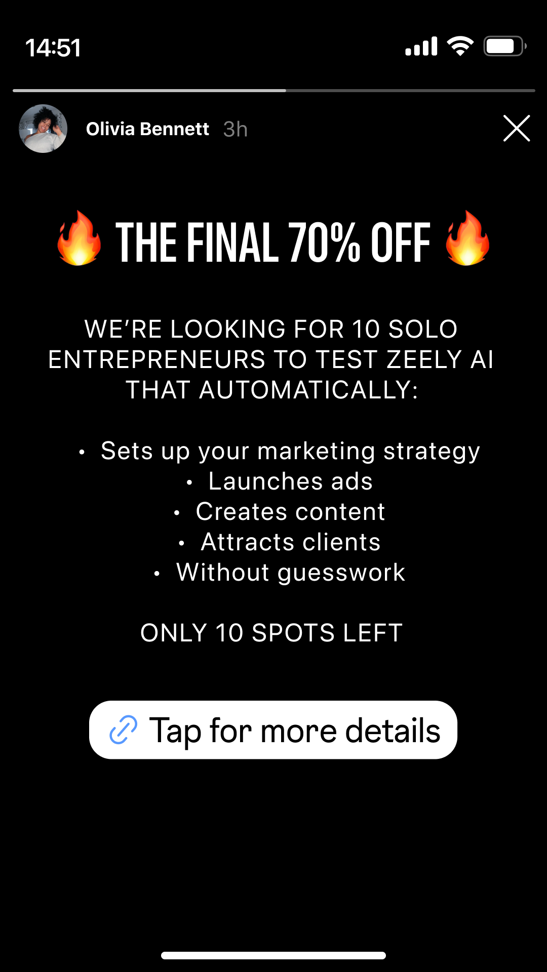 Zeely Facebook ad