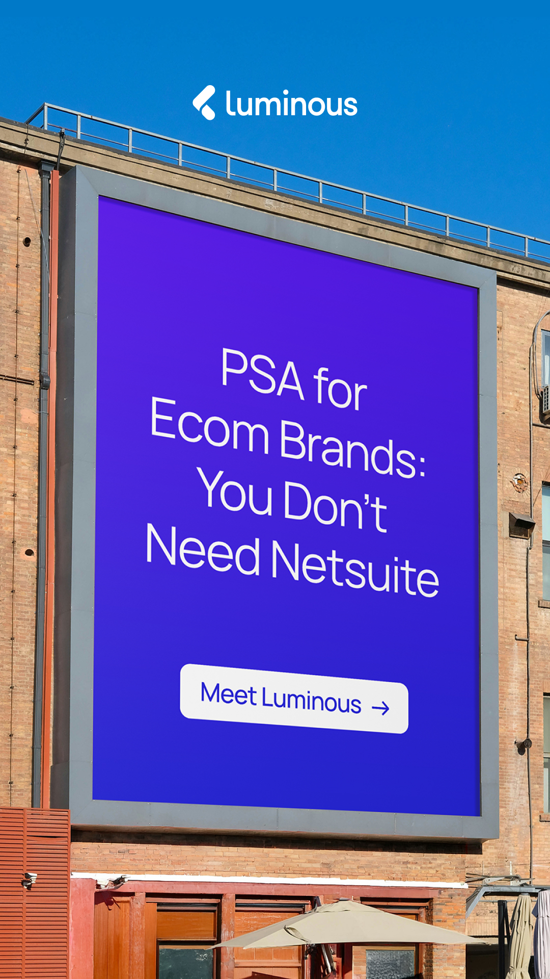 Luminous Software Facebook ad